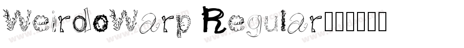WeirdoWarp Regular字体转换
